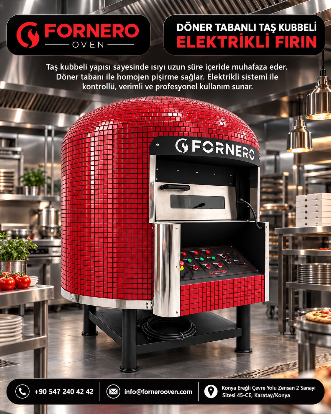 Elektrikli Taş Fırın, Döner ve Sabit Tabanlı Pizza Fırını Modelleri